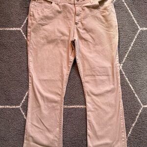 Riders By Lee Womens Pants Size 18 Khaki Chino Bootcut Mid Rise Pockets Casual